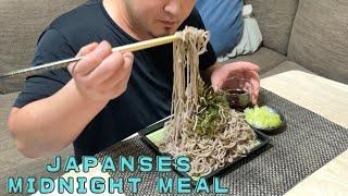 【Soba noodles】I LOVE JUNK FOOD【Japanese Midnight meal 】【ASMR】