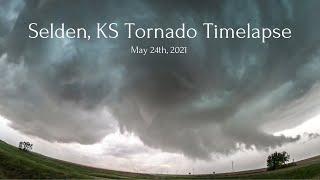 Selden KS Tornado Full Timelapse - Goes Through Town