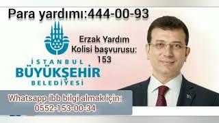 İstanbul Büyükşehir Belediyesi Yardım Kolisi dağıtıyor izleyin