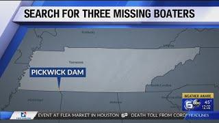 Boat of 3 missing Tennessee fishermen found below Pickwick Dam