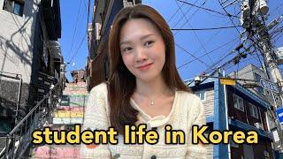 A day in my life as a Malaysian student in Korea first day of spring semester  grwm korea vlog