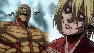 Reiner and Annie vs Yeagerists Full Fight 4K  Attack On Titan