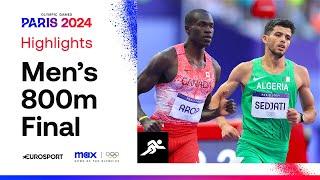 THRILLING FINISH   Mens 800m Final Highlights  #Paris2024 #Olympics