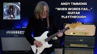 Andy Timmons - When Words Fail... - Guitar Playthrough