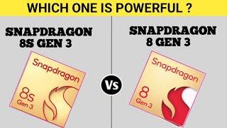 Snapdragon 8s Gen 3 vs Snapdragon 8 Gen 3  Snapdragon 8 Gen 3 vs Snapdragon 8s Gen 3  @TechBar