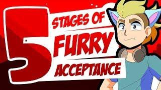 The 5 Stages of Furry Acceptance Animation Meme