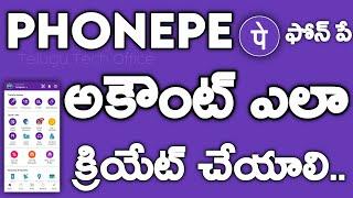 How To Create Phonepe Account In Telugu  Create New Phonepe Account On Mobile  Phonepe Upi Telugu