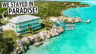 We Stayed in a LUXURY MANOR HOUSE in Exuma Bahamas FULL TOUR + Exploring Great Exuma