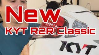 KYT R2R Unboxing and Initial Review  Classic Solid White Touring Helmet