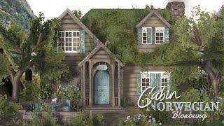  Norwegian Cottagecore Cabin  Folkehytte  Exterior Speedbuild  BLOXBURG