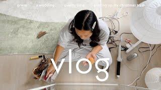 vlog  welcoming in december.. a wedding quality time and my first christmas tree