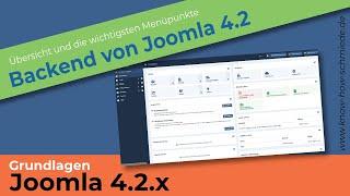 Joomla 4 - Backend Übersicht - Grundlagen Joomla 4.2 für Einsteiger