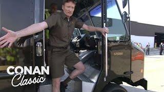 Conan Becomes A UPS Deliveryman  Late Night with Conan O’Brien