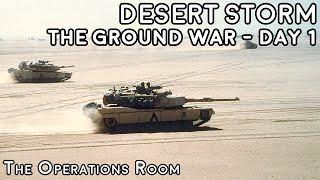 Desert Storm - The Ground War Day 1 - Crush the Saddam Line - Animated