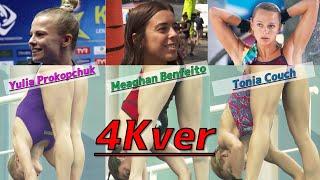  4K  Womens Diving  Yulia Prokopchuk  Tonia Couch  Meaghan Benfeito  Beautiful divers