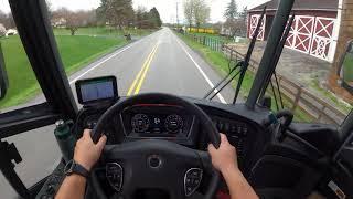 POV Bus Drive Lost in Pennsylvania in a new J4500