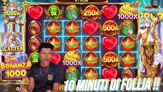 10 MINUTI DI FOLLIA PURASCHIATTATE SWEET BONANZA & GATES OF OLYMPUS 1000 SLOT ONLINEBIG WIN 