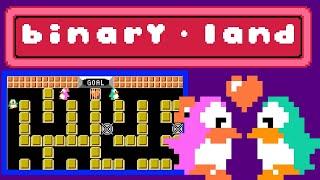 Binary Land FC · Famicom video game port  99-round 1 loop session + Easter egg 