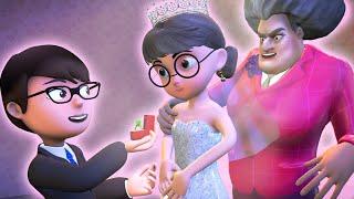 Nick and Tanis love has a HAPPY ENDING - Love Story  Scary Teacher 3D Animation