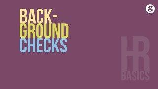 HR Basics Background Checks