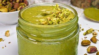 Homemade pistachio butter 1 ingredient  Good for your intestines and to help good bacteria