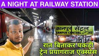 A Night At Railway Station  Prayagraj Express Night Train Journey Experience