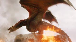 FULL POWER of DROGON   all dragon scenes Kings Landing Destruction