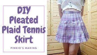 【服裝 製作】-百褶裙 製作教學 DIY Pleated Plaid Tennis Skirt  服作り  옷만들기 手作教學