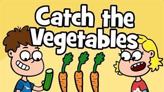 Vegetable Childrens Song - Catch the Vegetables Song  healthy habits & eating  Hooray Kids Songs