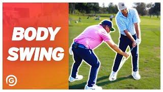 Golf Swing With Body Not Arms - Beginner Golf Lesson