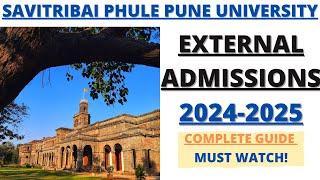 EXTERNAL ADMISSIONS - 2024  Savitribai Phule Pune University #sppu #admissions2024 #puneuniversity
