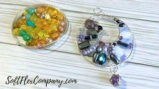 DIY Rainbow Beaded Sun Catcher with Soft Flex Craft Wire - Violet Free Spirit Beading w Kristen