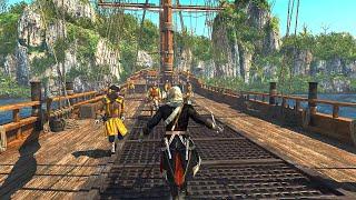 Assassins Creed 4 Black Flag - Master Assassin Stealth Kills Intense Combat & Ship Infiltration