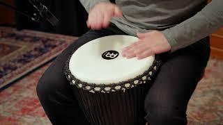 Meinl Percussion 12 Professional African Style Djembe Village Carving PROADJ2-L