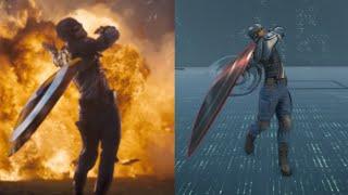 Recreating Captain America MCU Moves  Marvels Avengers game