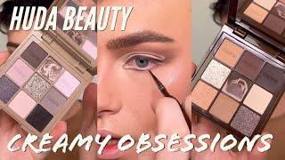 TESTING NEW HUDA CREAMY OBSESSIONS PALETTES 