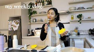 VLOG • Come to Work w Me Cooking Left-Over Meals & Slow Days At Home