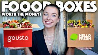 UNBOXING + TRYING FOOD SUBSCRIPTION BOXES 2021  Hello Fresh Vs Gousto