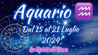 Acquario ️ dal 15 al 21 Luglio 2024 #acquario #previsionisettimanali #oroscopo  #tarocchiamore