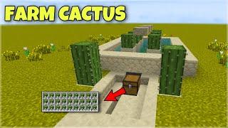 Come COSTRUIRE una FARM di CACTUS 100% AUTOMATICA - Tutorial Minecraft ITA