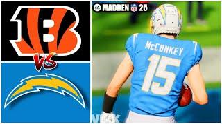 Bengals vs Chargers Week 11 Simulation madden 25 Rosters