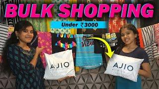 ️SHOPPING UNDER ₹3000 CHALLENGE  Biggest Ever AJIO Haul  Preetha Ammu  Ammu Times 