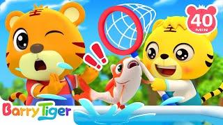 Once I Caught a Fish Alive & More Animal Songs & Nursery Rhymes  Educational Songs  BarryTiger