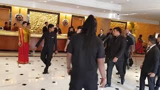  WWE ALL SUPERSTARS IN INDIAN AIRPORT  SHEAMUS  JINDER MAHAL  TRIPLE H 