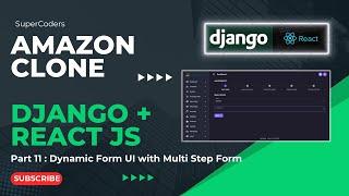 Building Your Amazon Ecommerce Clone Part 11 - Creating a Dynamic Multi-Step Form UI in React