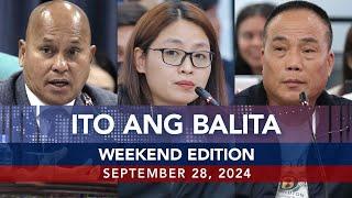 UNTV Ito Ang Balita Weekend Edition  September 28 2024