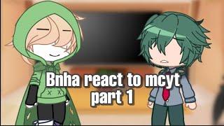 Bnha reacts to mcyt  part 1  dream smp