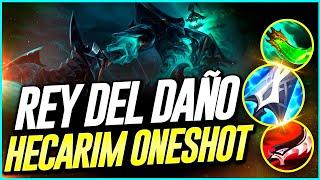  DESCUBRE el BRUTAL DAÑO de HECARIM y SUBE ELO  COMO JUGAR HECARIM JUNGLA s13  HECARIM BUILD JG