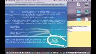 How to reset Kali linux root Password in VirtualBox