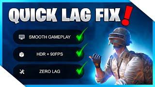 HOW TO FIX LAG PERMANENTLY FOR LIFETIME IN LOW END DEVICES  PUBG MOBILEBGMI LAG FIX GUIDETUTORIAL